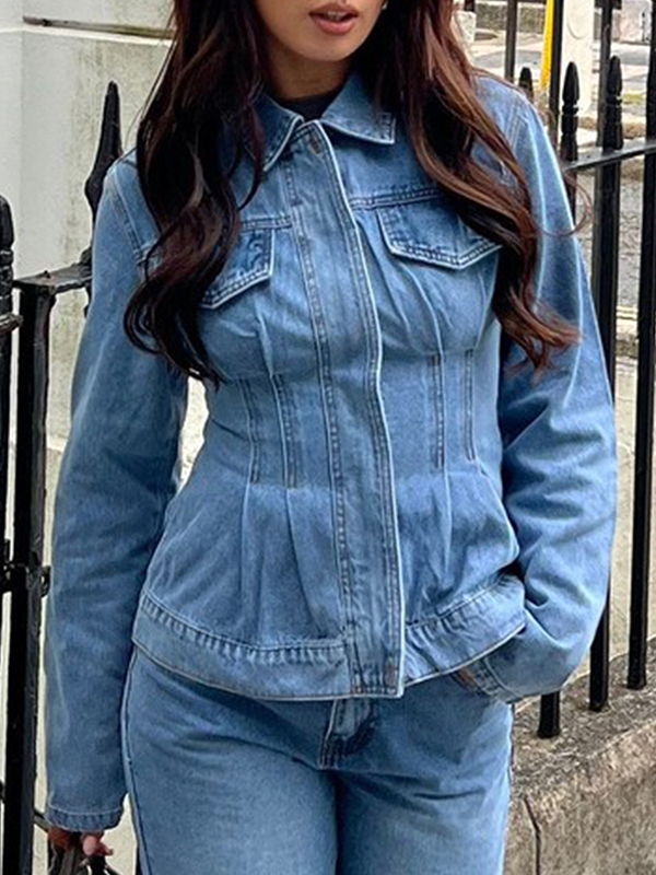 EMMIOL Taillengürteljacke im Street-Style