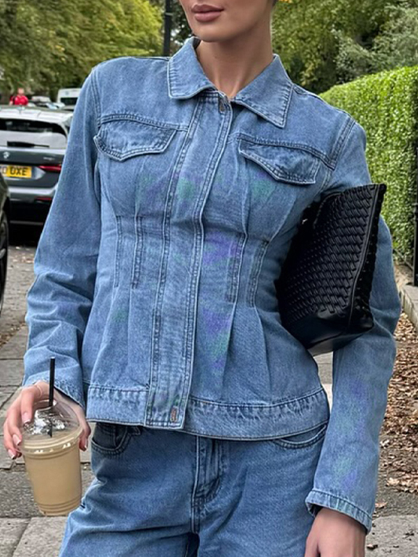 EMMIOL Taillengürteljacke im Street-Style