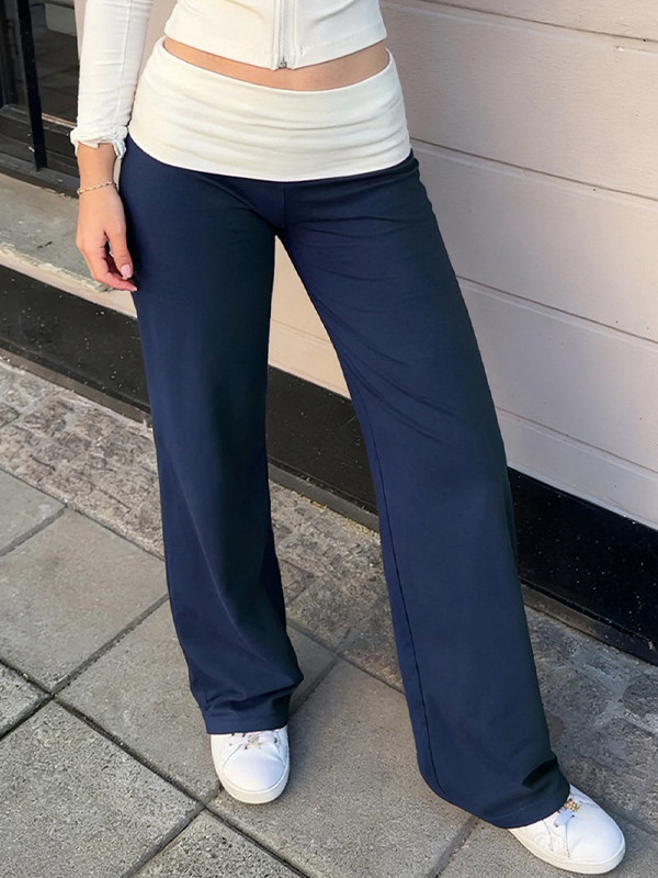 EMMIOL Casual Comfort Fit Straight Leg Pants