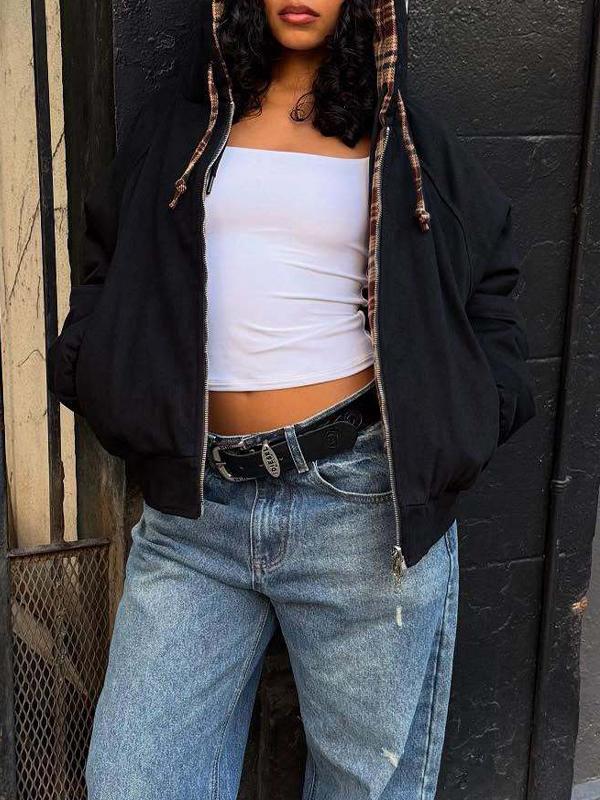 EMMIOL Retro-Hip-Hop-Jacke