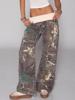 EMMIOL Water-Washed Camouflage Straight Leg Pants