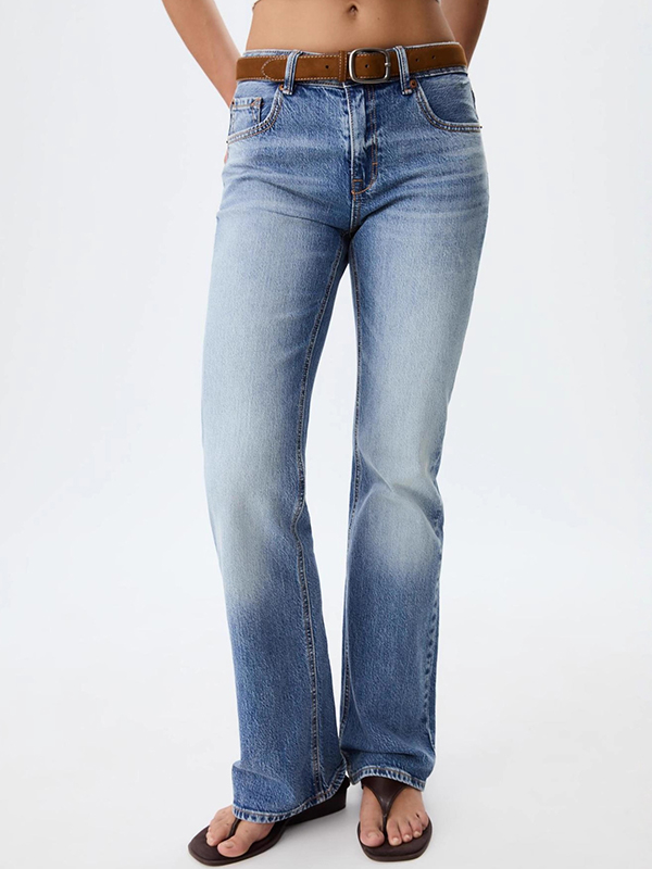 EMMIOL Loose Straight-Leg Slim Jeans