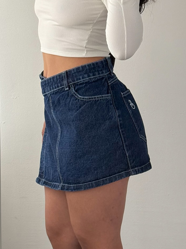 EMMIOL Asymmetric Design Mini Skirt