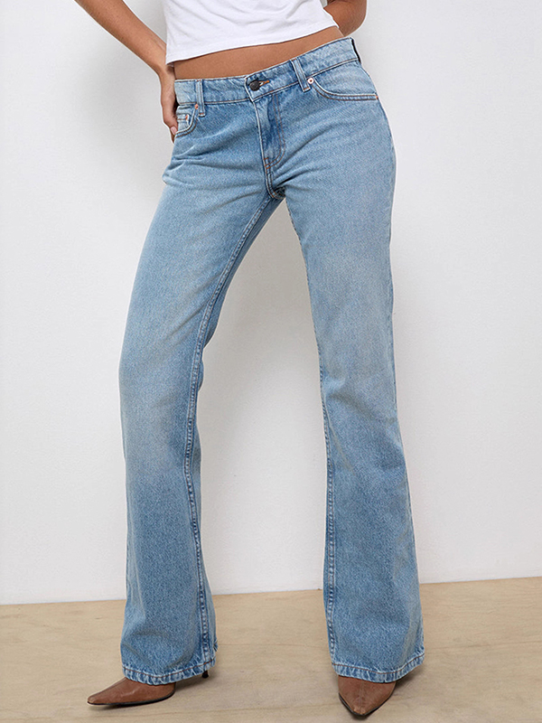 EMMIOL Cultivate Oneself Flare Jeans