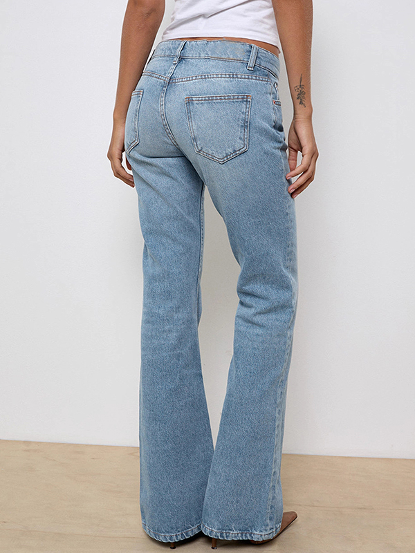 EMMIOL Cultivate Oneself Flare Jeans