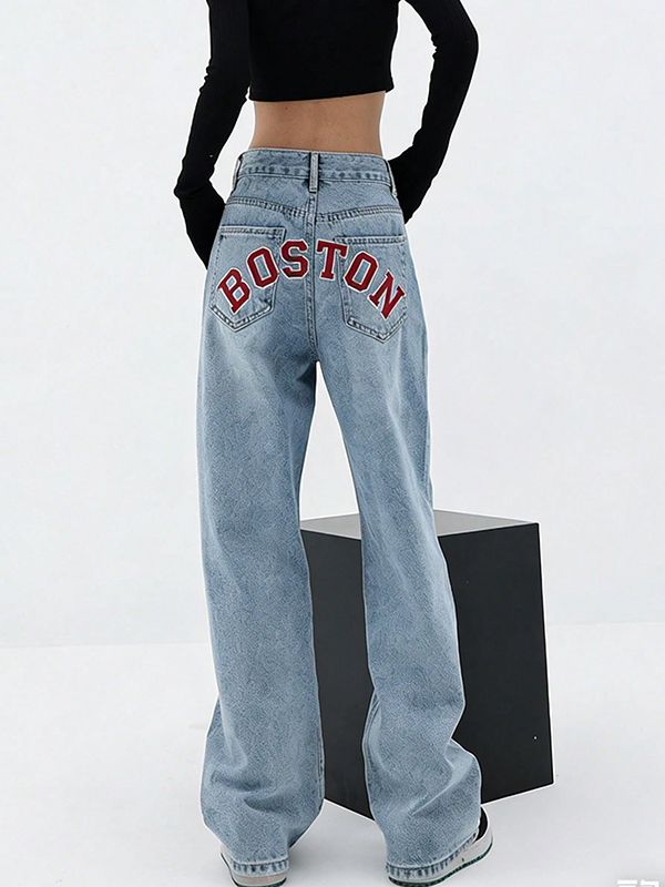 EMMIOL Baggy Boyfriend Jeans für Damen