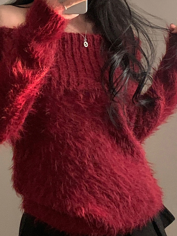 EMMIOL Suéteres de un solo hombro