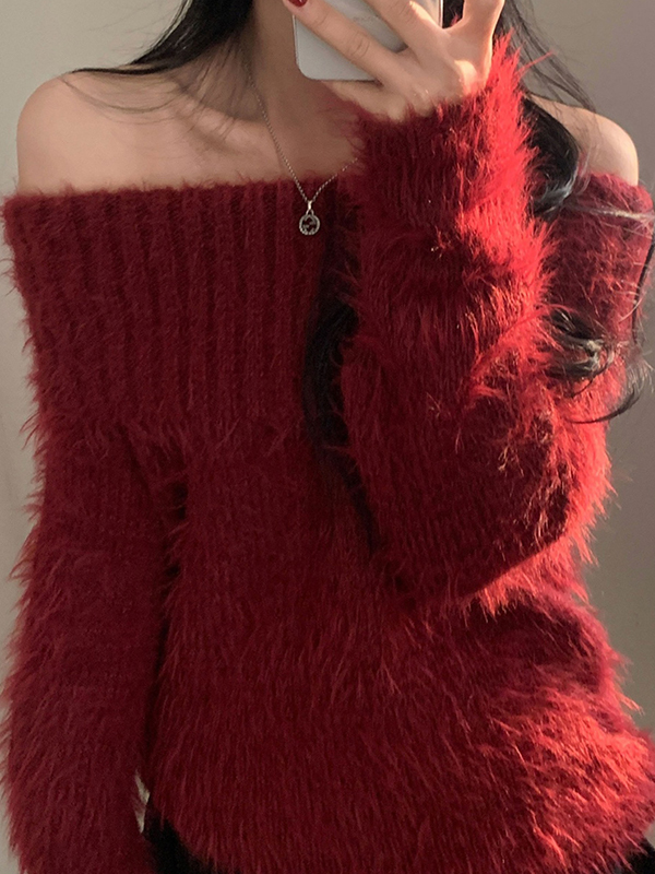 EMMIOL Suéteres de un solo hombro