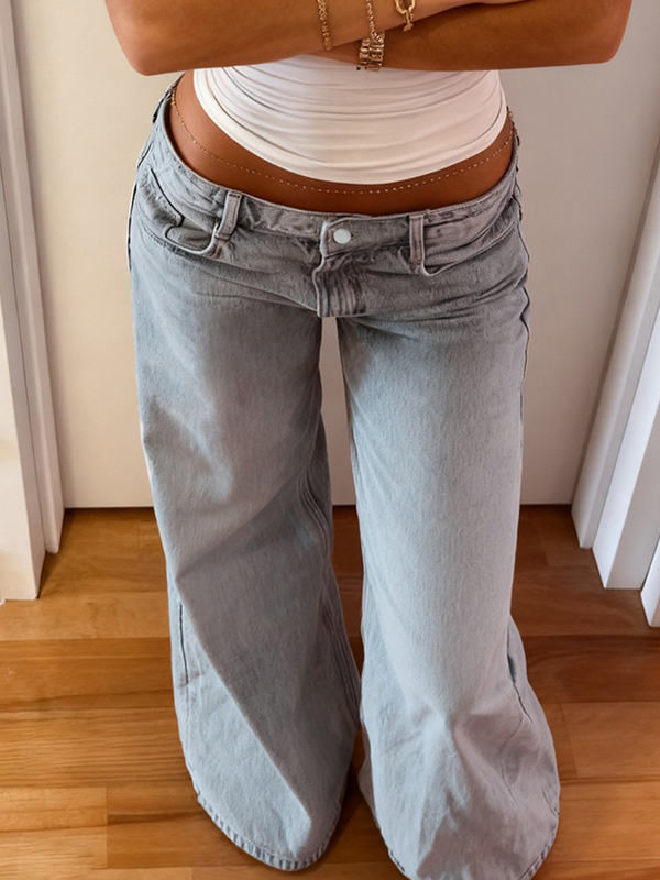 EMMIOL Jeans boyfriend con vestibilità rilassata e lavaggio sbiadito