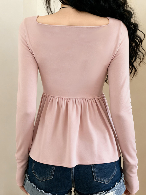 EMMIOL Bow Tie Strap Long Sleeve