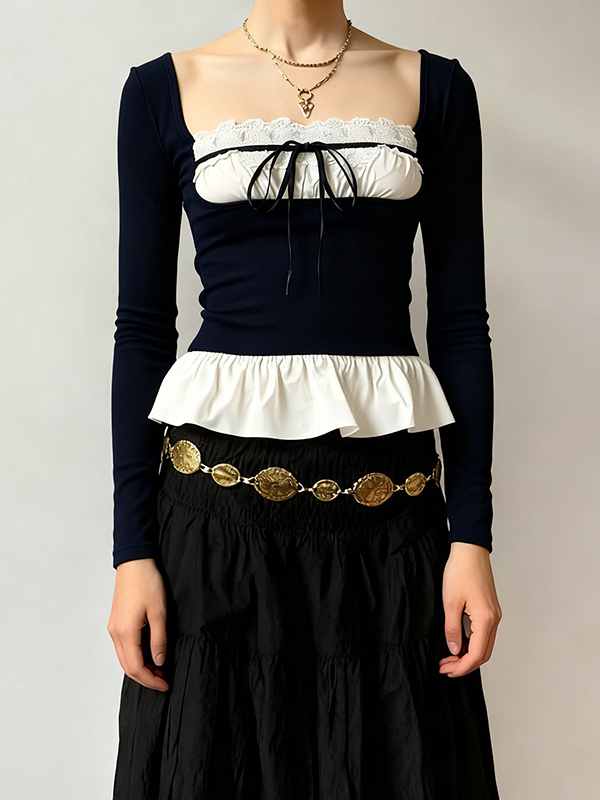 EMMIOL Spicy Girl Ballet Style Long Sleeve