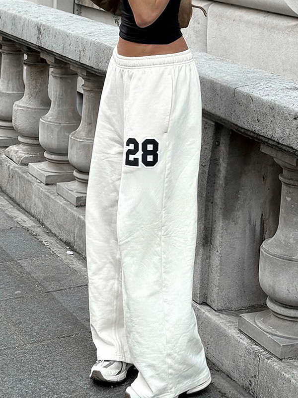 EMMIOL Pantaloni a gamba dritta del movimento Street Fashion