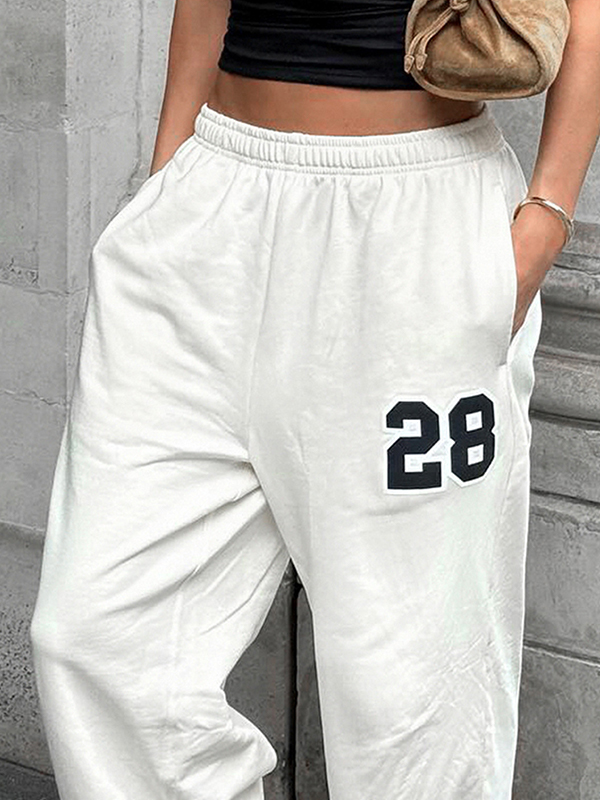 EMMIOL Pantaloni a gamba dritta del movimento Street Fashion