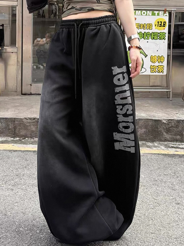 EMMIOL Antique-Finished Curved Knife Straight Leg Pants