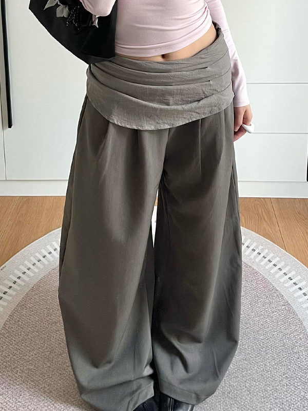 EMMIOL American Vintage Curved Knife Straight Leg Pants