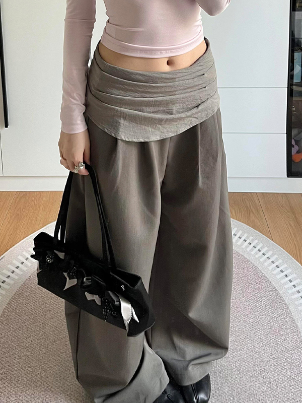 EMMIOL American Vintage Curved Knife Straight Leg Pants