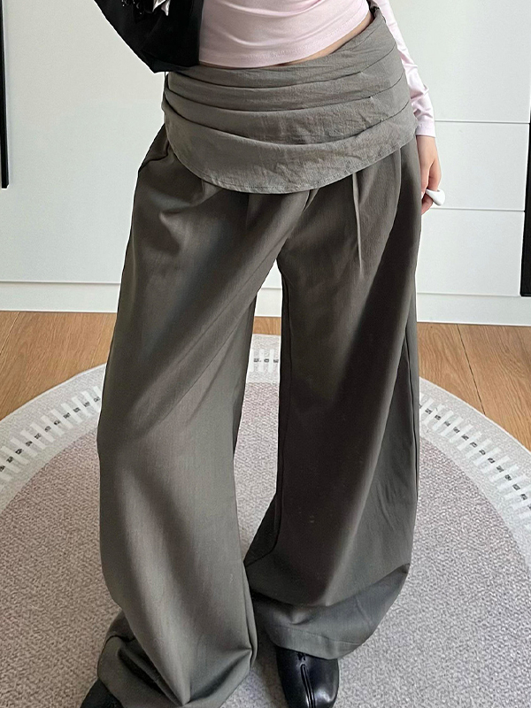 EMMIOL American Vintage Curved Knife Straight Leg Pants