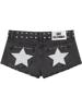 EMMIOL Shorts vaqueros con lentejuelas de estrellas