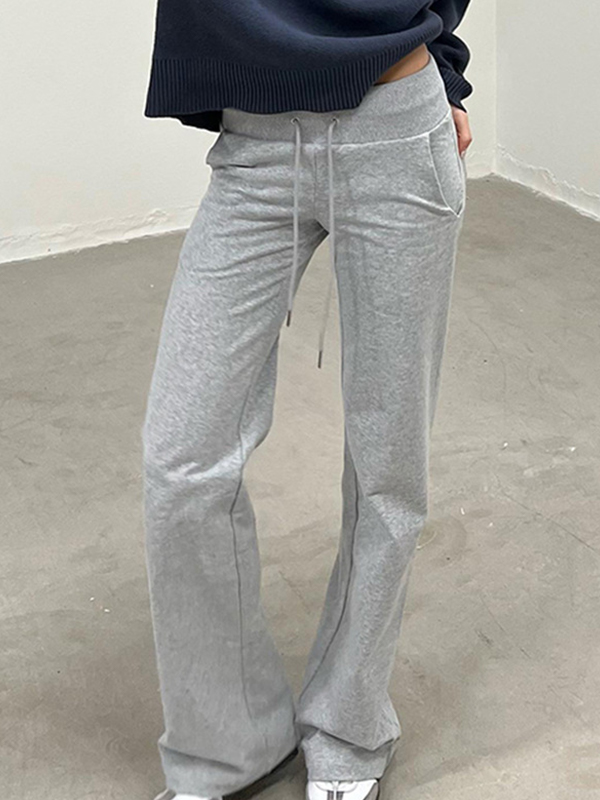 EMMIOL Pantaloni a zampa casual streetwear