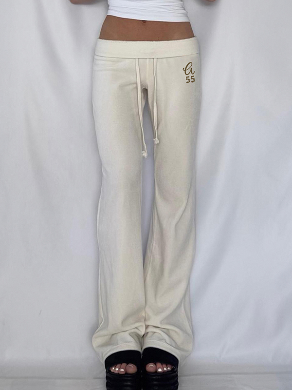 EMMIOL Pocket Patchwork Straight Leg Pants