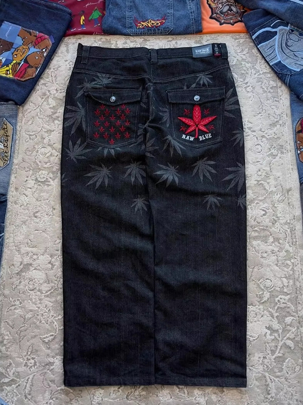 EMMIOL Vintage Embroidery Boyfriend Jeans