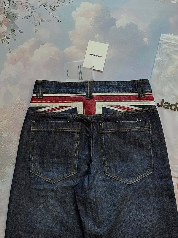 EMMIOL Patchwork High Waist Boyfriend Jeans