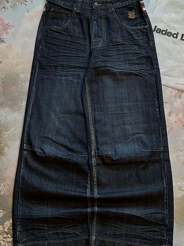 EMMIOL Patchwork High Waist Boyfriend Jeans