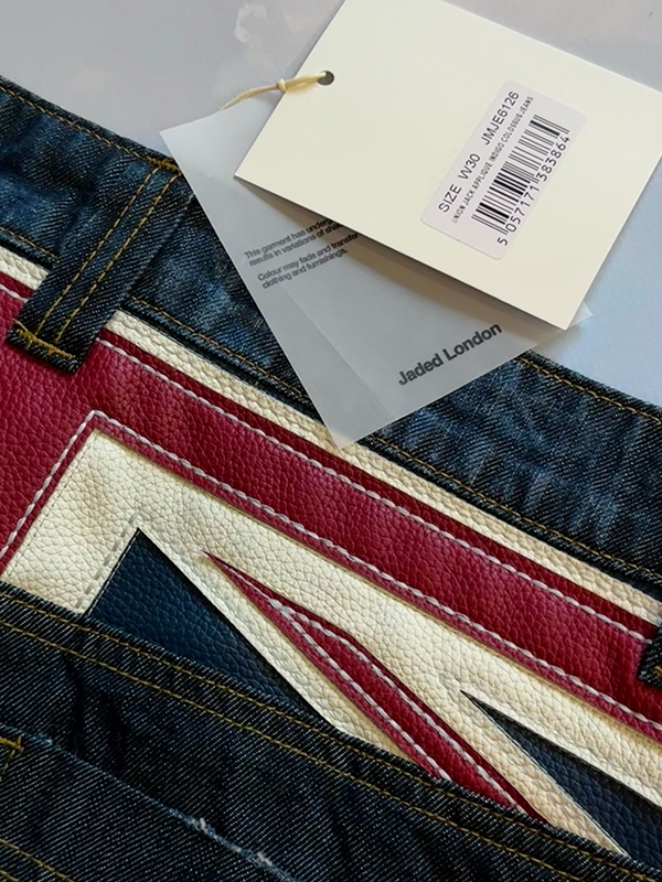 EMMIOL Patchwork High Waist Boyfriend Jeans