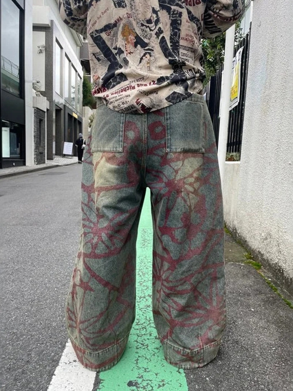 EMMIOL Printed High Street Boyfriend Jeans