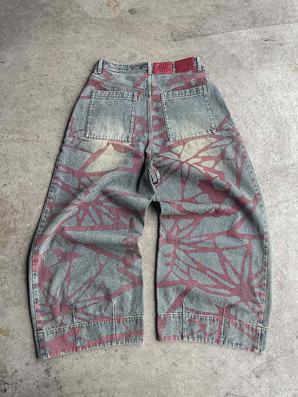 EMMIOL Printed High Street Boyfriend Jeans