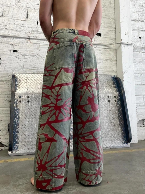 EMMIOL Printed High Street Boyfriend Jeans