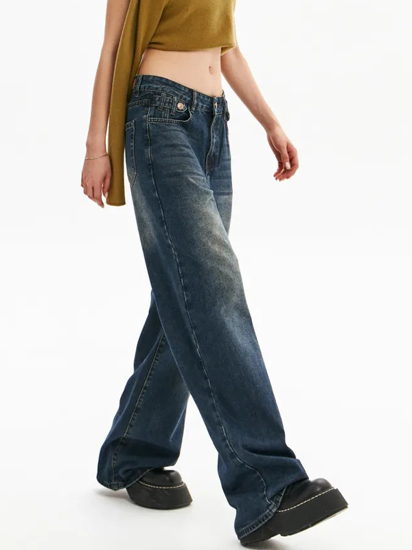 EMMIOL High-Waisted Relaxed Boyfriend Jeans