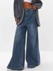 EMMIOL Loose Sense Of Design Flare Jeans