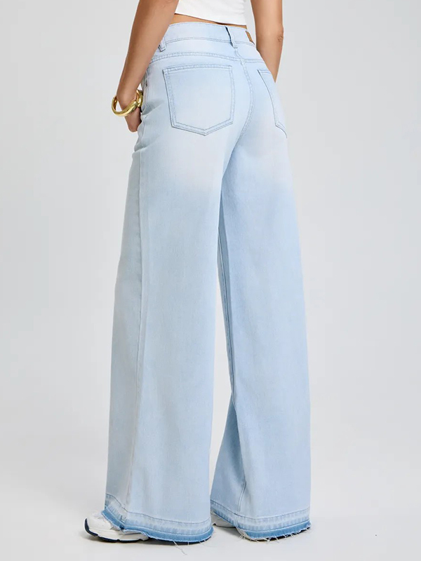 EMMIOL Slimming Drape Flare Jeans