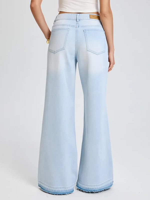 EMMIOL Slimming Drape Flare Jeans