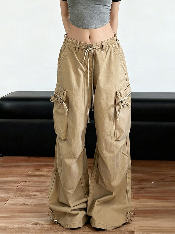 EMMIOL Large Pocket Design Cargo Jeans