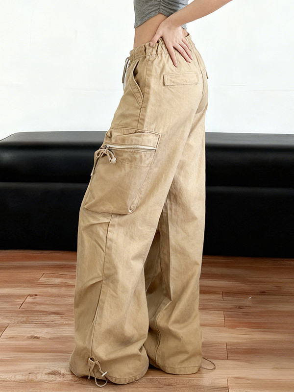 EMMIOL Large Pocket Design Cargo Jeans