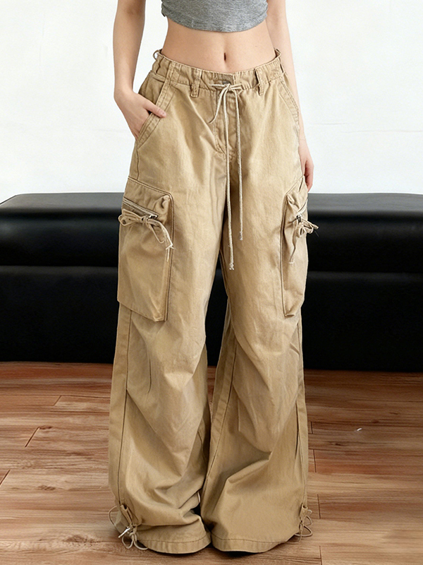 EMMIOL Large Pocket Design Cargo Jeans