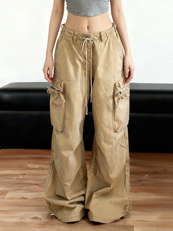 EMMIOL Large Pocket Design Cargo Jeans