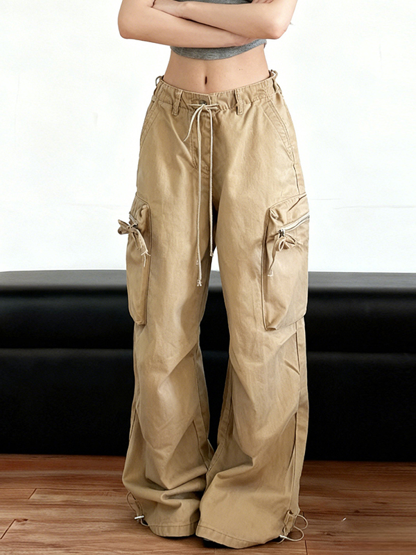 EMMIOL Large Pocket Design Cargo Jeans