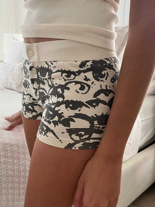 EMMIOL Pantalones cortos elásticos casuales y sexys