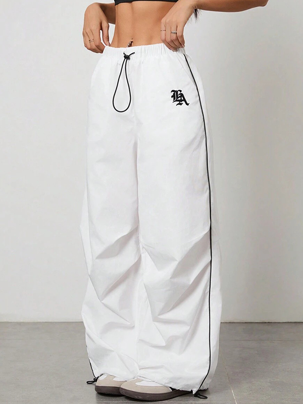 EMMIOL Wide-Leg Parachute Straight Leg Pants