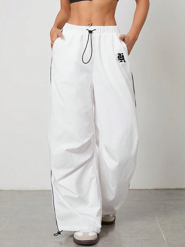 EMMIOL Wide-Leg Parachute Straight Leg Pants