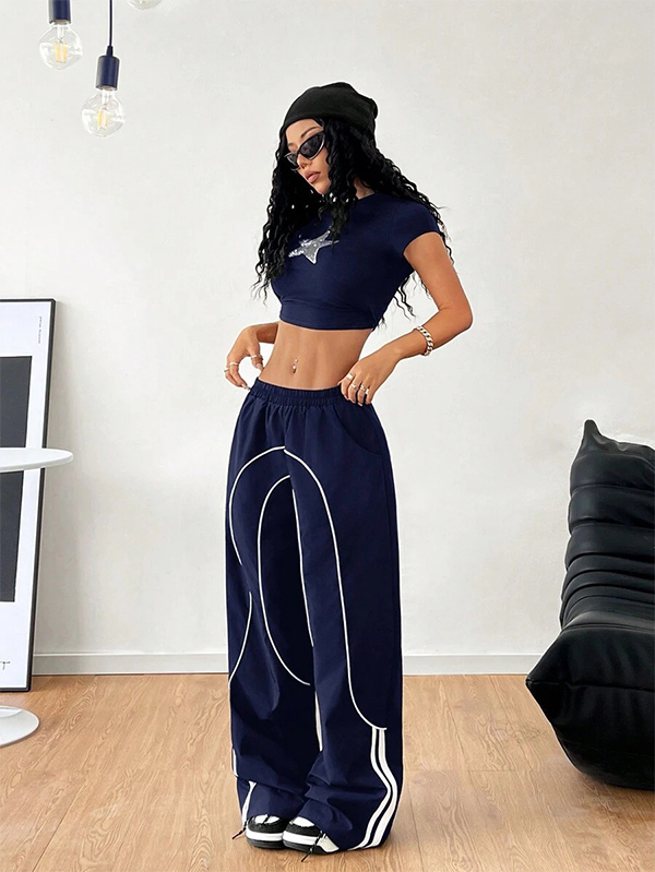 EMMIOL Distinctive Design Aesthetic Straight Leg Pants