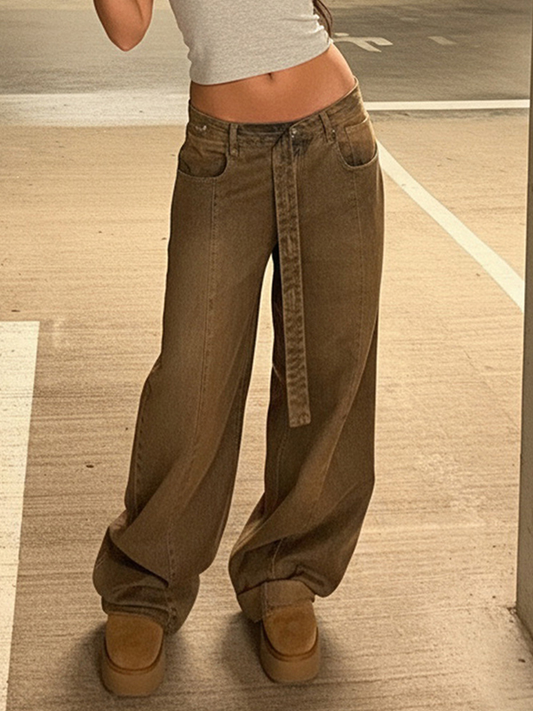 EMMIOL Heavy-Duty Distressed Wash Boyfriend Jeans