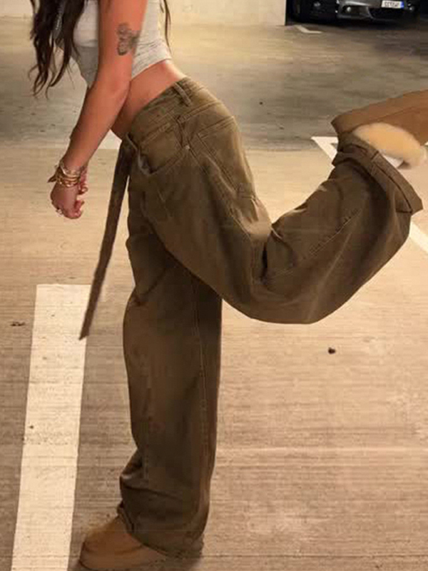 EMMIOL Heavy-Duty Distressed Wash Boyfriend Jeans