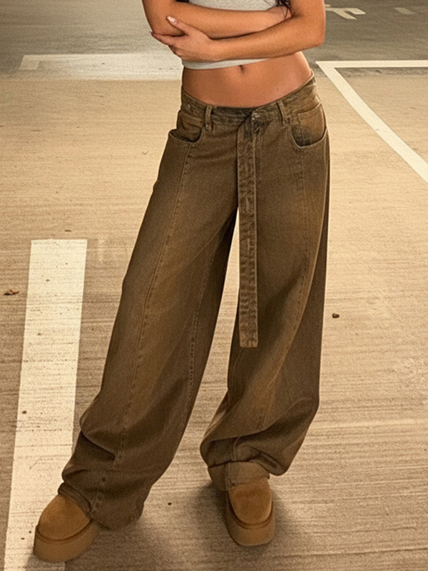 EMMIOL Heavy-Duty Distressed Wash Boyfriend Jeans