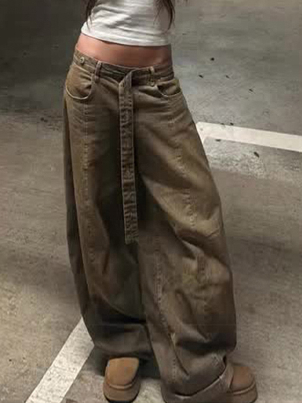 EMMIOL Heavy-Duty Distressed Wash Boyfriend Jeans