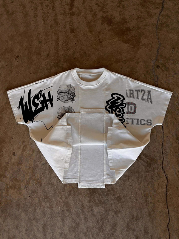 EMMIOL Diseño irregular de manga corta