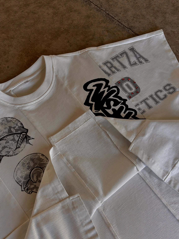 EMMIOL Diseño irregular de manga corta